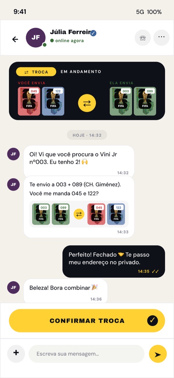 Chat de troca